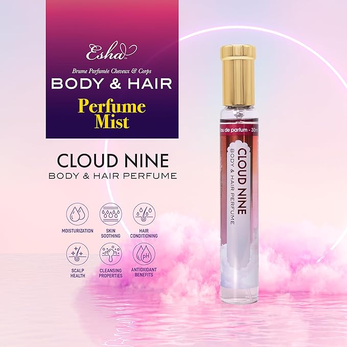 Esha Body & Hair Perfume Mist - Eau de Parfum for Women - Infused with Betaine - (CLOUD NINE)