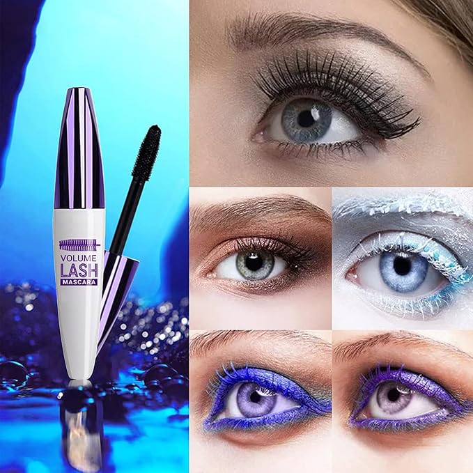White Volume Lash Mascara, 5D Silk Lash Colored Mascara Waterproof Long Lasting Eyelash Smudge-Proof Volume Lengthening, Defining, Curling, Color Lash Party Stage Use, #05