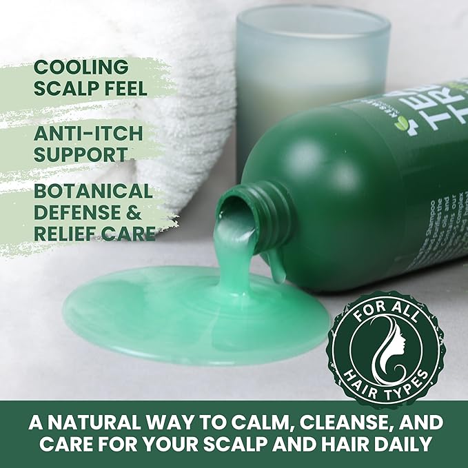KESMEDIK Tea Tree Lavender Shampoo with Mint & Rosemary, Clarifying Deep Clean for Buildup, Dandruff & Cools Refreshes Itchy Scalp, Sulfate-Free for Oily Hair, Women & Men, 16 fl oz