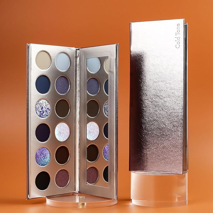 Professional Super Shiny 12 Color Eyeshadow Palette, Multichrome Chameleon Eyeshadow Makeup, Sparkle Duochrome & Matte Eye Shadow,Long Lasting,Easily Blendable,Highly Pigmented, Vegan
