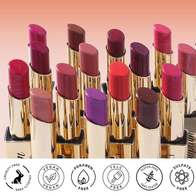 Depuplum Brown Lipstick Moisturizing for Women Shimmer Tinted Lip Balm Hydrate Nourish Chocolate Lip Gloss Cruelty Free Lip Makeup, ZG117 Dark Era