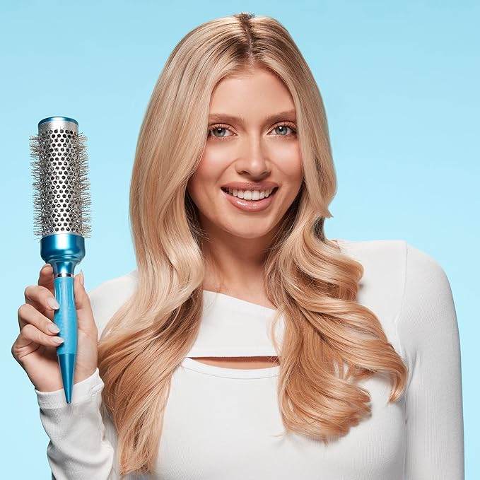 BaBylissPRO Nano Titanium 1.73" Extra-Long Thermal Round Hair Brush – Blowouts, Smooth Finish, Frizz Control, All Hair Types