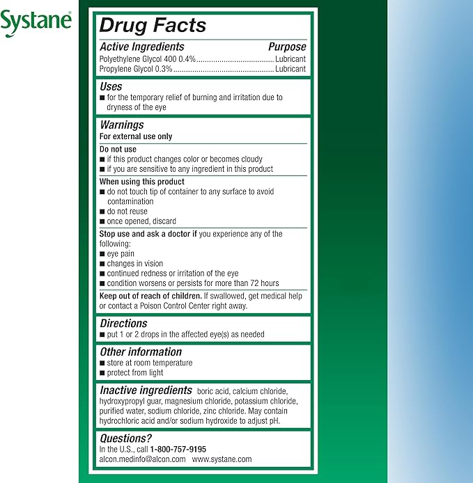 Systane Eye Lubricant 1 oz.Eye Drops, 1 Ct