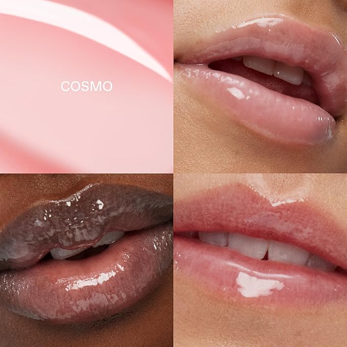 r.e.m. beauty by ariana grande | Essential Drip Glossy Balm in Cosmo | High Shine Nourishing Lip Balm | Hydrating Hyaluronic Acid | Smooth Glossy Finish