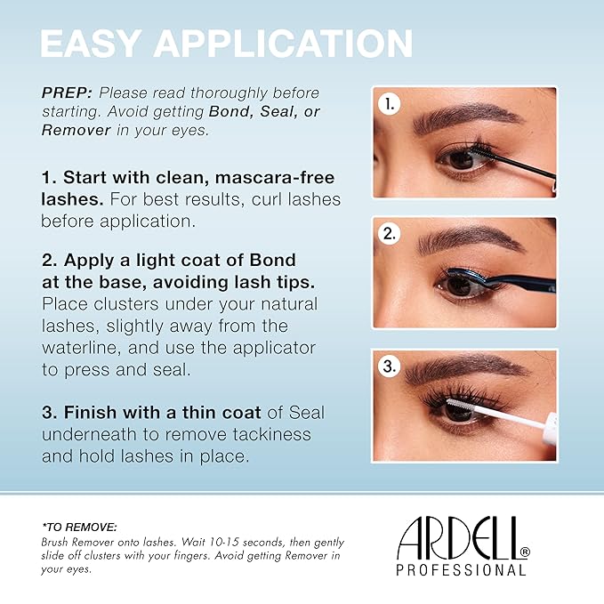 Ardell Seamless Underlash Extensions Wispies – Wispy Lash Clusters, Natural False Eyelashes Lash Extension, DIY Cluster Eyelash Extensions, 100 ct
