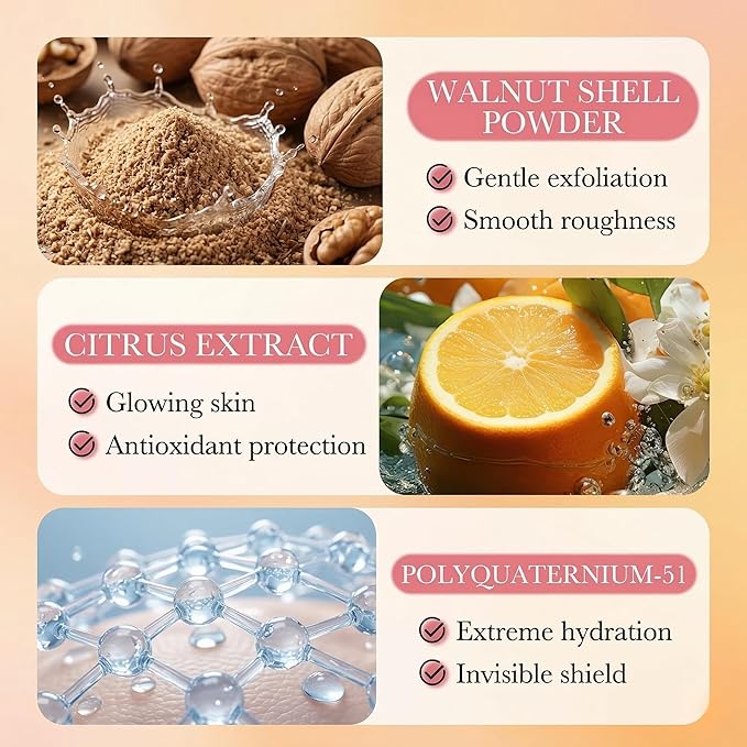Vitamin C Exfoliating Body Wash – Gentle Shower Gel with Pecan Shell Powder, Amino Acids & Botanical Extracts – Hydrating & Smoothing Body Cleanser for Daily Use, 16.9 Fl Oz