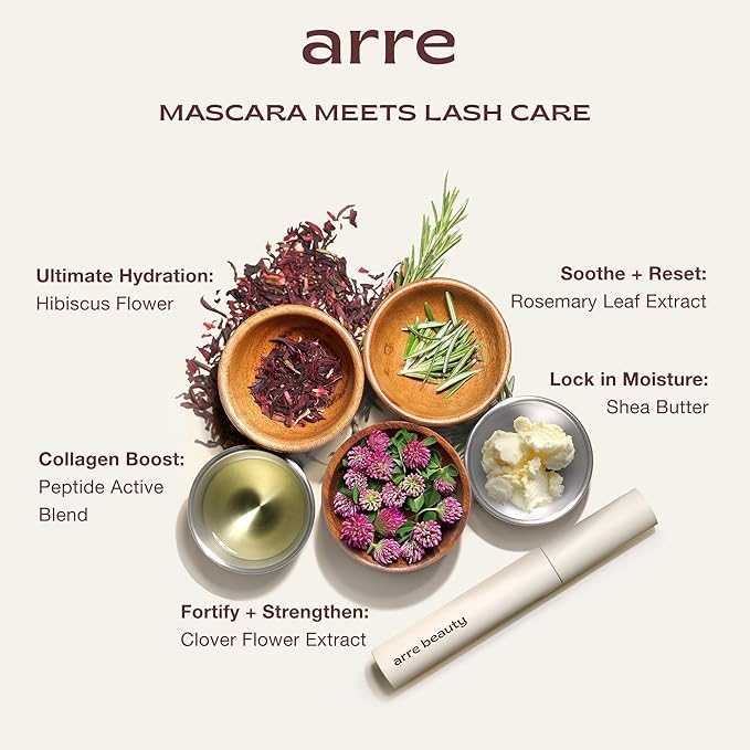 Tubing Mascara - Lengthening Formula with Peptide Infused Lash Serum - Smudge-Proof, Warm Water Removal, Sensitive Eye Safe - Glossy Jet Black (Ace High)