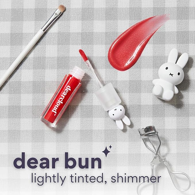 Miffy Lip Serum Jelly - Dear Bun Tinted Gloss for Hydration & Shine (Dear Bun)