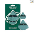 EcoTools Powder Puff Duo, Full-Size & Mini Powder Puffs for Loose or Pressed Powder, Precision Under-Eye & T-Zone Application, Soft Makeup Puffs, Vegan & Cruelty-Free, 2 Piece Set