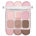 CLIO Muse Master Eyeshadow Palette, Korean Royal Heritage Edition, Soft Pink 6-Color Eyeshadow Palette with Matte Satin Shimmer, Blendable Baked Cream Powder Formula (01 BLOSSOM STITCH)