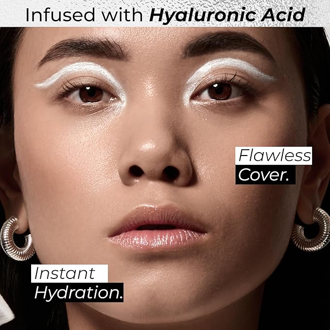 LAMEL Smartskin Serum Tinted Foundation - Hydrating & Nourishing - Hypoallergenic & Skin-Caring - Color Correcting - Anti-Aging Formula with Hyaluronic Acid, 404-1,18 fl.oz