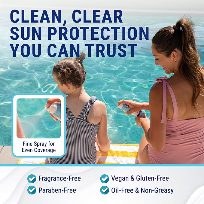 Coral Isles SPF 50 Sunscreen Spray - Hawaii Reef Safe Compliant - Oxybenzone & Octinoxate Free - Broad Spectrum - Water Resistant, 6 Fl Oz (Pack of 2)
