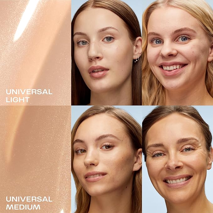 LUMENE Invisible Illumination Instant Glow Beauty Serum | Universal Light Shade | Face Makeup & Brightening Serum | Lightweight, Buildable Coverage | Vegan | 30 ml