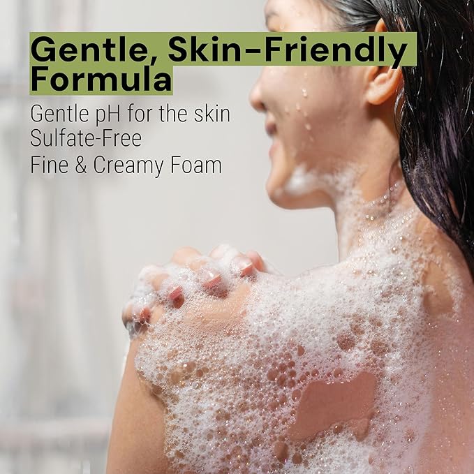 Panier des Sens - Lemon Verbena Moisturizing Body Wash for Women & Men - Gentle Shower Gel - 96% Natural - Normal, Sensitive Skin - Body Care Made in France, SLS Free, Vegan - 6.8 floz