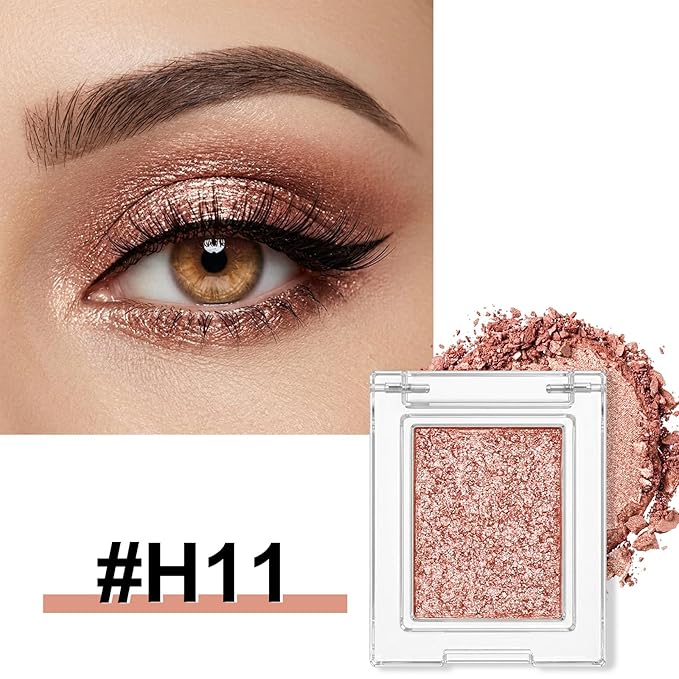 Erinde Matte Eyeshadow Palette Makeup, Neutral Single Eye Shadow Powder