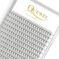 QUEWEL Cluster Lashes 240Pcs Individual Lashes 10D 0.10C Curl 15mm Knot-Free Lash Extensions Clusters Lash Soft&Natural False Eyelashes Individual DIY Eyelash Extension at Home(10D 0.10C 15)