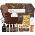 30 Pcs Men Sandalwood Facial Skin Care Set for Men, Father's Day Gifts, Beard Grooming Set, Bath & Body Gift Basket Set, Bath Bomb, Birthday, Valentines, Husband, Holiday, Christmas, Dad, Anniversary
