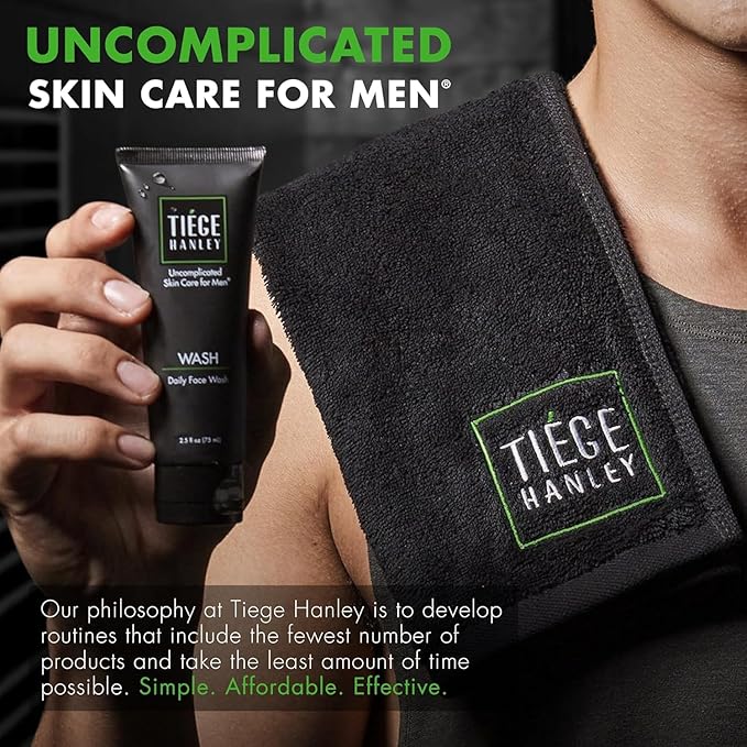 Tiege Hanley Mens Face Moisturizers, Morning Daytime Facial Moisturizer with SPF 20 (2.5 oz) and Night Time Facial Moisturizer - Anti-Aging Night Time Wrinkle Cream for Men with Sensitive Skin (2 oz)