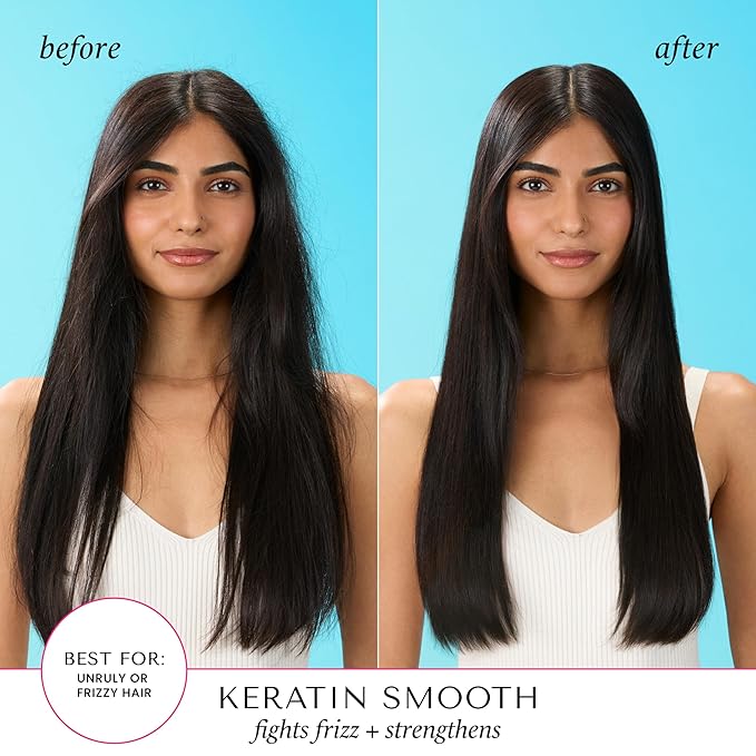 HASK Keratin Smoothing Deep Conditioner Treatment for all hair types, color safe, gluten free, sulfate free, paraben free - 8 Fl Oz