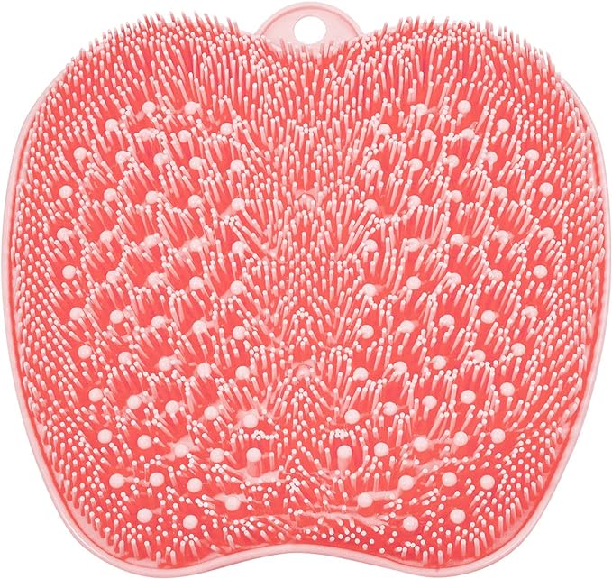 BESKAR XL Large Foot Scrubber Mat for Use in Shower - Shower Foot Cleaner to Eliminate Calluses Dead Skin, Foot Massager Mat for Men & Women to Soothe Achy Feet, Non Slip Suction Cups