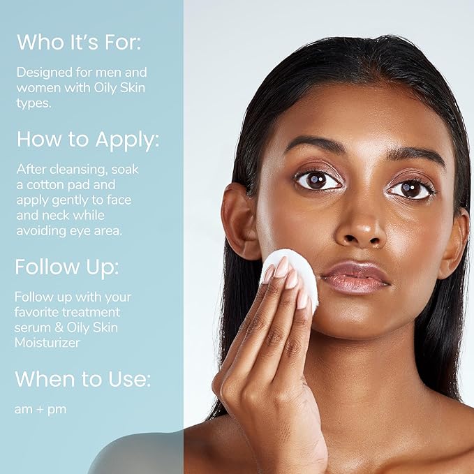 Natural Outcome Oily Skin Face Toner | Purifying Astringent Facial Toner | Naturally Keeps Skin Matte & Shine Free | Minimizes Appearance of Pores While Keeping Skin Hydrated with Aloe Vera | 8 oz
