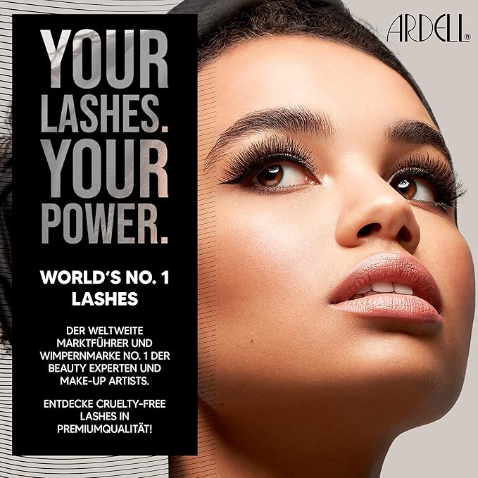 Ardell 3D Faux Mink Individual Lashes – Medium Black, Knot-Free Cluster Lashes, Customizable Eyelash Extension Kit, 1 Pack