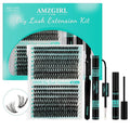 Lash Extension Kit 320Pcs,DIY Individual Lashes Clusters Kit,Lash Bond And Seal,Lash Remover For Eyelashes Extensions,Lash Applicator Tool For False Eyelash Cluster Kit At Home(40D50D,D-Mix9-16mmKit)