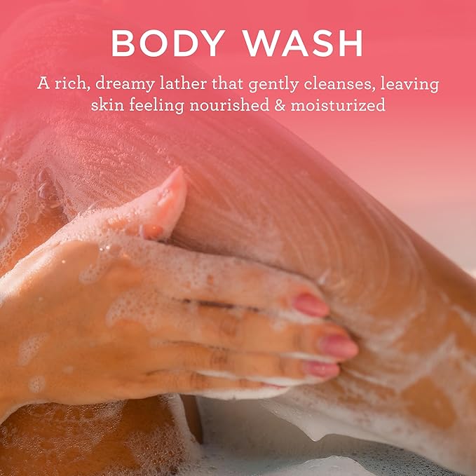 MIX:BAR Coconut Palm Creamy Body Wash for Women, Hydrating & Moisturizing with Niacinamide, Panthenol & Vitamin C - Vegan, Sulfate Free, Paraben Free, 16oz