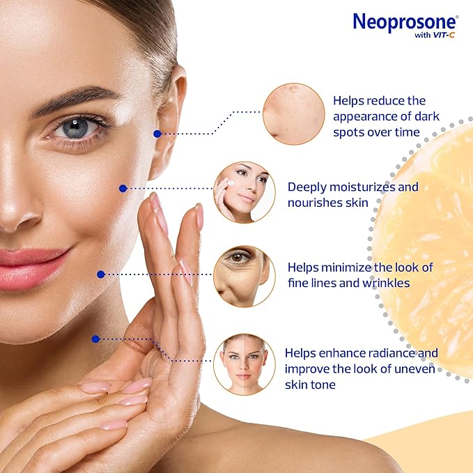 Neoprosone Skin Brightening Cream - 1.7 Fl oz / 50 ml - with Vitamin C and Alpha Arbutin Complex