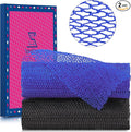 2 Pieces African Net Sponge Authentic Shower loofah exfoliating Body Scrubber Face Washcloth for Cleansing & Gentle Daily Exfoliation Travel wash Cloth Easy to Reach Your Back