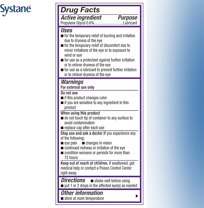 Systane Complete Lubricant Eye Drops, 10 ml