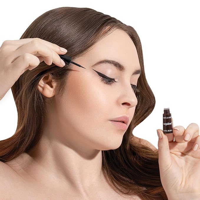 wet n wild MegaLiner Liquid Eyeliner - Dark Brown (Pack of 2)