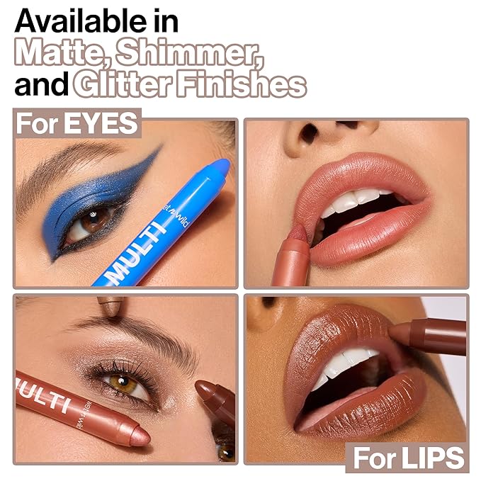 wet n wild Color Icon Cream Eyeliner Eyeshadow Multi-Stick, Moisturizing, Nourishing Velvety Cream-to-Powder Buildable & Blendable Formula, Cruelty-Free & Vegan - Brown Sugar