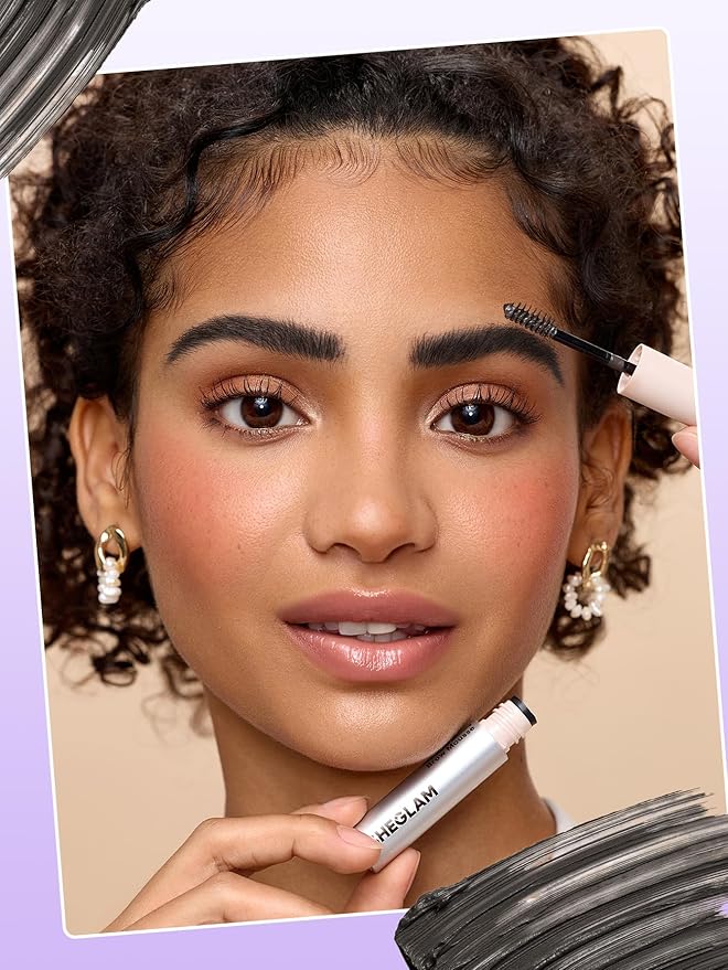 SHEGLAM Airy Tinted Volumizing Brow Mousse Eyebrow Cream Gel Highly Pigmented Shaping Filling Water Removal-Ebony