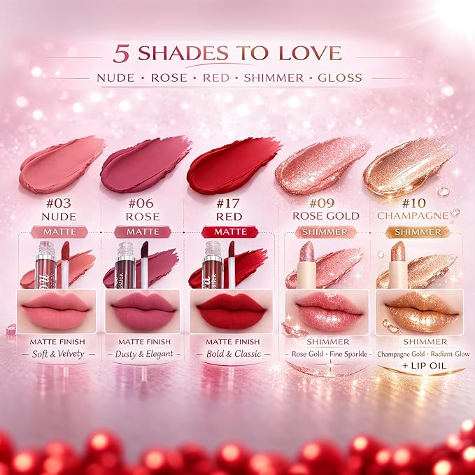 All in One Makeup Kit for Women & Beginners, Full Face Makeup Set with Eyeshadow Palette, Lip Gloss, Foundation & Brushes, Makeup Gift Set for Teens & Girls, Suitable for Different Skin Tones
