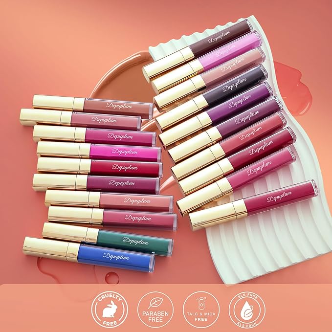 Depuplum Blue Lipstick Matte for Women, Super Stay Long Lasting Lipstick Smudge Proof No Transfer Liquid Lipsticks, Cruelty Free Lip Makeup (DM01 Blue Bomb)
