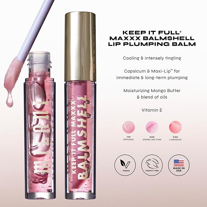 Keep It Full Maxxx Balmshell Lip Plumping Balm-230 Sparkling Pink