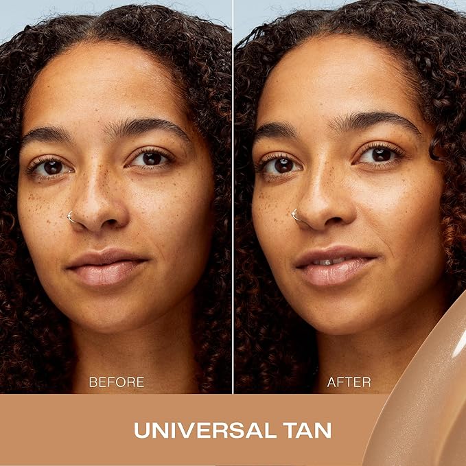 LUMENE Invisible Illumination Instant Glow Beauty Serum | Universal Tan Shade | Face Makeup & Brightening Serum | Lightweight, Buildable Coverage | Vegan | 30 ml