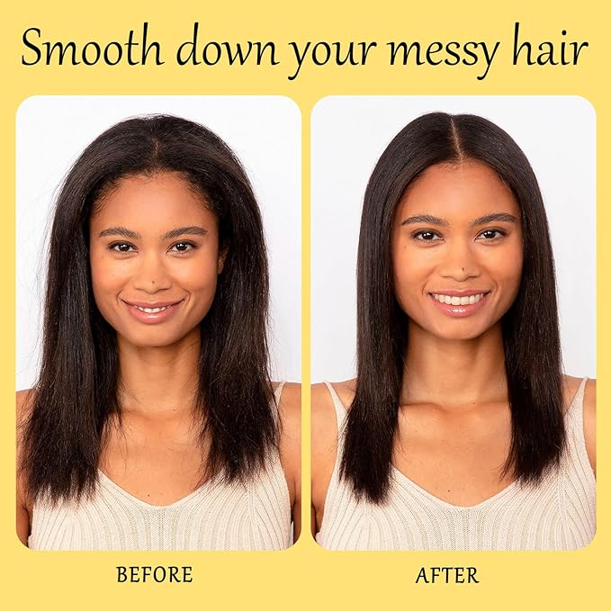 FUNAN Cactus Fruit 3-in-1 Styling Cream with Taming Wand for Flyaways, Styling Cream for Hair, Frizz Control, Edge Styling, Slick Back Hair Products for All Hair Types, Non-Greasy(yello, pack of 1)