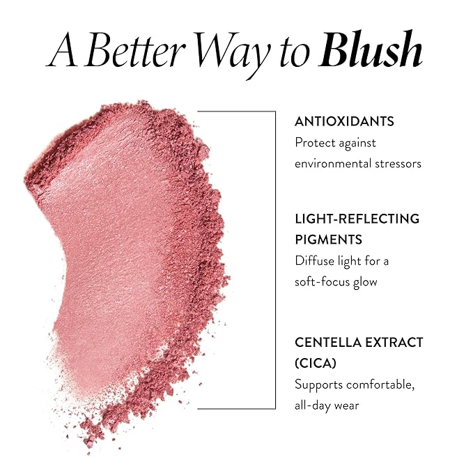 LAURA GELLER NEW YORK Baked Blush-n-Brighten for Mature Skin - 01 Pink Buttercream- Powder Blush Won't Settle into Fine Lines - Buildable Natural Finish – Longlasting Formula - Made in Italy