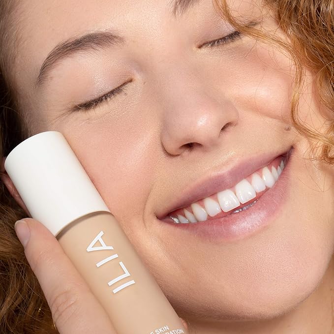 ILIA - True Skin Serum Foundation | Non-Comedogenic, Cruelty-Free, Vegan, Weightless Feel, Buildable Coverage, Safe for Sensitive Complexion (Mallorca SF1.5)