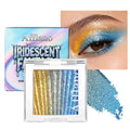 Afflano Colorful Multichrome Eyeshadow Single, Chameleon Duo Chrome Eyeshadow Palette Half Magic, Holographic Sparkle Yellow-Blue Color Shift Glitter Eye Shadow Make up/Iridescent Eyelid Makeup, #01