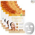 Natural Chemist Collagen & Manuka Honey Sheet Face Mask - Anti-Aging, Hydrating, Skin Firming, Reduces Fine Lines, Dermatologist Tested, Cruelty Free Korean Skin Care For All Skin Types - 5 Masks