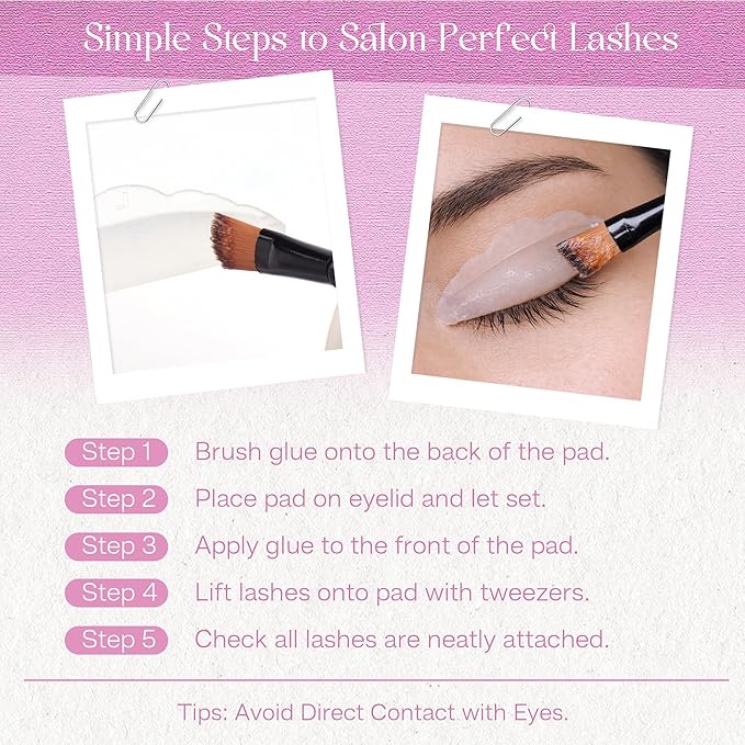 CALAILIS Lash Lift Glue Balm, Lash Lift Adhesive Strong Sticky for Perfect Eyelash Perm & Brow Lamination, Fruit Flavor Eyelash & Eyebrow Glue Balm (Strawberry, 5g)