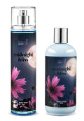 Midnight Bliss Body Lotion & Body Mist Bundle – 10oz Moisturizing Lotion + 8oz Fine Fragrance Spray | Floral & Musk Scented Bath & Body Set Gift – Mother's Day Gift for Mom