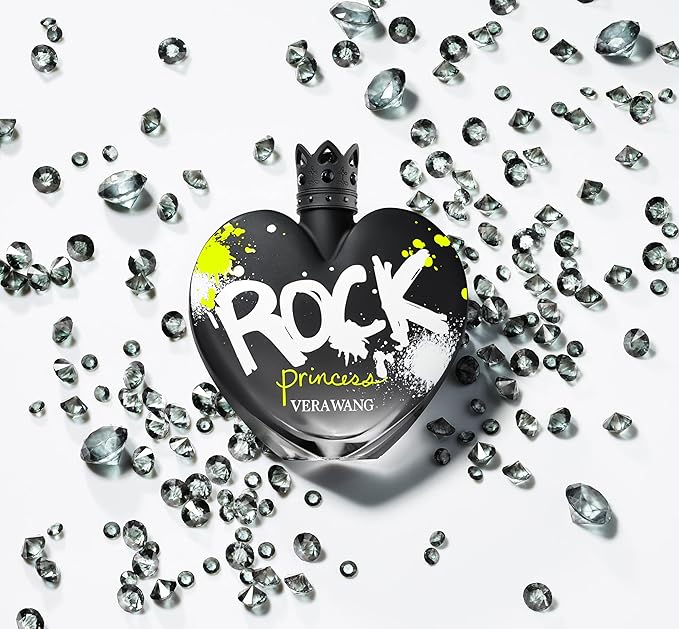 Vera Wang Rock Princess Eau de Toilette 3.4 fl oz (Pack of 1), Notes of Peach, Jasmine, and Vanilla, Women's Fragrance, Long Lasting, Everyday Fragrance, Travel Size