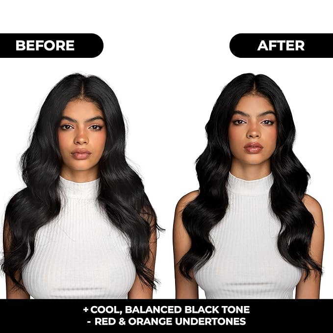 naissant Cool Black Hair Toning Shampoo | Ultra High-Purity Pigments | Neutralizes Red & Orange Undertones | Hyaluronic Acid, Collagen & Biotin | Paraben, Ammonia & Sulfate Free | 10.1 Fl. Oz