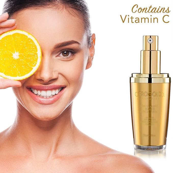 OROGOLD 24K Vitamin C Facial Serum - Anti Aging Face Serum with Gold - Improves Appearance of Fine Lines and Wrinkles - Contains Vitamin C, Vitamin E, Vitamin A - 1 Fl. Oz.