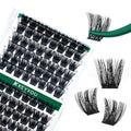 Lash Clusters 96pcs Eyelash Clusters Y02 D Curl 12mm Individual Lashes KEYYOU Volume Wispy Lash Extension Soft&Comfortable Easy DIY at Home(Y02,D-12mm)
