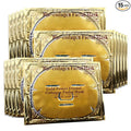 24k Gold Gel Facial Mask,SkinCare Facial Patch Collagen Face Mask for Moisturizing, Puffiness, Anti Wrinkle and Hydrateing Your Beautiful Face, 15PCS